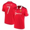 8896 MAILLOT MANCHESTER UNITED DOMICILE RONALDO COUPE DEUROPE2022 2023
