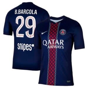 MAILLOT PSG DOMICILE BARCOLA 2025-2026